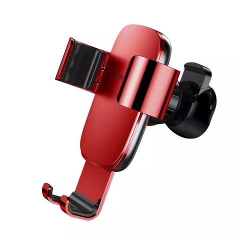 Baseus Metal Age Gravity Car Mount Metal Gravity Car Mount pour Grille de Ventilation Rouge (SUYL-D09)