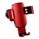 Baseus Metal Age Gravity Car Mount Metal Gravity Car Mount pour Grille de Ventilation Rouge (SUYL-D09)