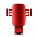 Baseus Metal Age Gravity Car Mount Metal Gravity Car Mount pour Grille de Ventilation Rouge (SUYL-D09)