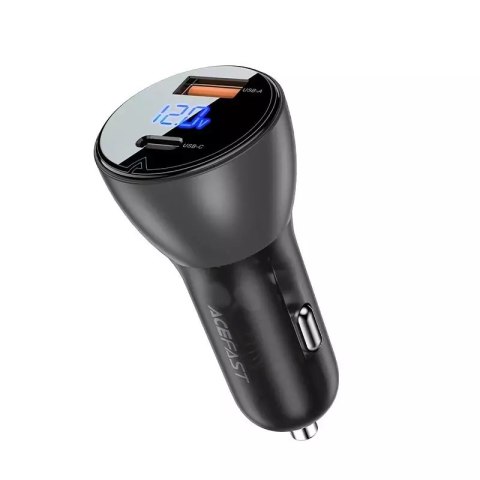 Chargeur de voiture Acefast 63W USB Type C / USB, PD3.0, PPS, QC3.0, AFC, FCP, SFCP noir (B6 noir)