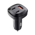 Chargeur de voiture Acefast 66W 2x USB Type C / USB, PPS, Power Delivery, Quick Charge 4.0, AFC, FCP, SCP noir (B3 noir)