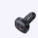 Chargeur de voiture Acefast 66W 2x USB Type C / USB, PPS, Power Delivery, Quick Charge 4.0, AFC, FCP, SCP noir (B3 noir)