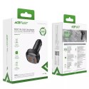 Chargeur de voiture Acefast 66W 2x USB / USB Type C, PPS, Power Delivery, Quick Charge 4.0, AFC, FCP, SCP noir (B9)