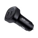 Chargeur de voiture Acefast 72W, 2x USB Type C, PPS, Power Delivery, Quick Charge 3.0, AFC, FCP noir (B2 noir)