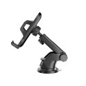 Dudao Gravity Car Mount Dashboard Windshield Phone Bracket Holder black (F2S black)