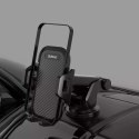 Dudao Gravity Car Mount Dashboard Windshield Phone Bracket Holder black (F2S black)