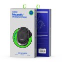 Duzzona Support Voiture Magnétique Chargeur Qi Sans Fil Induction (Compatible MagSafe) 15W Noir (V1)