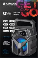 GŁOŚNIK DEFENDER G98 BLUETOOTH 5W BT/FM/TF/USB/AUX/LED