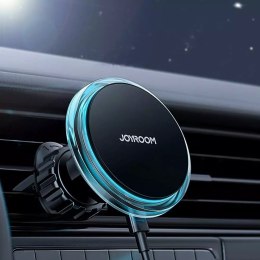 Joyroom Qi Chargeur à Induction Sans Fil 15W (MagSafe pour iPhone Compatible) pour Grille de Ventilation Argent (JR-ZS291)
