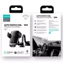 Joyroom Qi Chargeur sans fil Support de voiture électrique automatique pour tableau de bord Cockpit Noir (JR-ZS248)