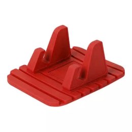 Silicone Car Phone Holder Dashboard Desktop Stand red