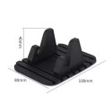 Silicone Car Phone Holder Dashboard Desktop Stand red