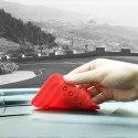 Silicone Car Phone Holder Dashboard Desktop Stand red