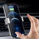 Support voiture pour smartphone Gravity pour bouche d&#39;aération argent (YC12)