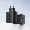 Chargeur Acefast 2en1 GaN 65W USB Type C / USB, adaptateur adaptateur HDMI 4K @ 60Hz (ensemble avec câble) noir (A17 noir)