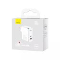 Chargeur USB GaN universel rapide Baseus GaN5 Pro Type C / USB 100W PD3.0, QC4.0 +, AFC blanc (CCGP090202)