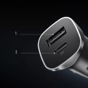 Chargeur de voiture Ugreen USB Type C / USB 24W Power Delivery Quick Charge gris (30780)