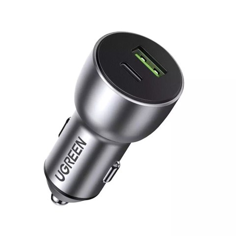 Chargeur de voiture Ugreen USB / USB Type C Quick Charge 3.0 Power Delivery 36 W 3 A gris (CD213 60980)