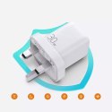 Chargeur de voyage mural Joyroom USB Type C / USB 30W Power Delivery Charge rapide 4,5A (prise UK) blanc (L-QP303)