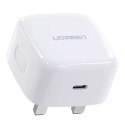 Chargeur mural USB Ugreen Type C Power Delivery 3.0 Quick Charge 4.0 20W 3A (prise UK) blanc (CD137)