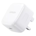 Chargeur mural USB Ugreen Type C Power Delivery 3.0 Quick Charge 4.0 20W 3A (prise UK) blanc (CD137)
