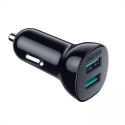 Chargeur voiture Choetech 2x USB Quick Charge 3.0 30W 2,4A noir (C0051)