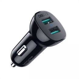 Chargeur voiture Choetech 2x USB Quick Charge 3.0 30W 2,4A noir (C0051)