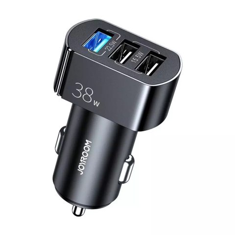 Chargeur voiture rapide Joyroom Quick Charge 3.0 (QC3.0) 4,5A 38W 3x USB (C-A19 noir)