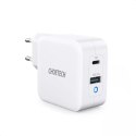 Choetech fast GaN wall charger USB Type C PD USB-A QC3.0 65W 3,25A white (PD8002)