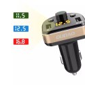 Dudao Bluetooth FM Transmitter MP3 Car Charger 2x USB 3.1 A black (R2Pro black)