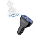 Dudao Chargeur de voiture Quick Charge Quick Charge 3.0 QC3.0 2.4A 18W 3x USB blanc (R7S blanc)