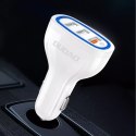 Dudao Chargeur de voiture Quick Charge Quick Charge 3.0 QC3.0 2.4A 18W 3x USB blanc (R7S blanc)