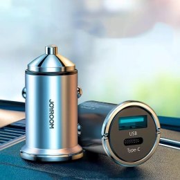 Joyroom Fast USB Type C / Chargeur de voiture USB 20 W 5 A Power Delivery Charge rapide 3.0 AFC SCP Bleu (C-A45)