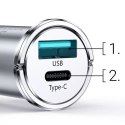 Joyroom Fast USB Type C / Chargeur de voiture USB 20 W 5 A Power Delivery Charge rapide 3.0 AFC SCP Bleu (C-A45)