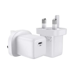 Joyroom Fast USB Type C Chargeur mural 25W 3A UK Plug Blanc (L-P251)