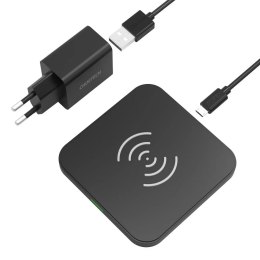 Kit chargeur sans fil Choetech Qi 10W pour téléphone casque (T511-S) + chargeur mural QC3.0 18W 3A (Q5003) + câble USB - microUS