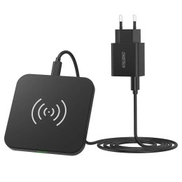 Kit chargeur sans fil Choetech Qi 10W pour téléphone casque (T511-S) + chargeur mural QC3.0 18W 3A (Q5003) + câble USB - microUS