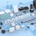 Kit chargeur sans fil magnétique Choetech 15W Qi + chargeur 20W Power Delivery (compatible MagSafe) Blanc (T517-F)