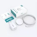 Kit chargeur sans fil magnétique Choetech 15W Qi + chargeur 20W Power Delivery (compatible MagSafe) Blanc (T517-F)