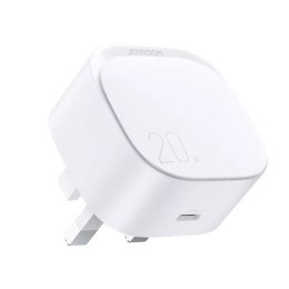 Petit chargeur rapide USB Type C PD 20W prise britannique blanc (L-P210)