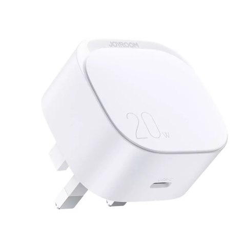 Petit chargeur rapide USB Type C PD 20W prise britannique blanc (L-P210)