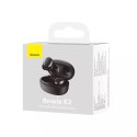 Écouteurs sans fil Baseus Bowie E2 TWS Bluetooth 5.2 étanches IP55 noir (NGTW090001)