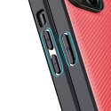 Housse Dux Ducis Fino en nylon pour iPhone 14 Plus rouge