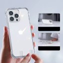 Joyroom Defender Series Coque pour iPhone 14 Armored Hook Cover Stand Clear (JR-14H1)