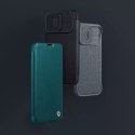 Nillkin Qin Cloth Pro Case pour iPhone 13 Pro Camera Protector Holster Cover Flip Cover Gris