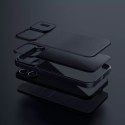 Nillkin Qin Cloth Pro Case pour iPhone 13 Pro Camera Protector Holster Cover Flip Cover Gris