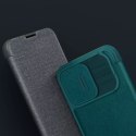 Nillkin Qin Cloth Pro Case pour iPhone 13 Pro Camera Protector Holster Cover Flip Cover Gris