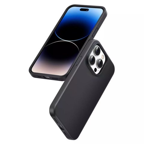 Ugreen LP627 Étui de protection en silicone soyeux Étui en caoutchouc souple en silicone pour iPhone 14 Pro Noir (90921)