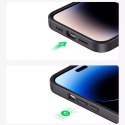 Ugreen LP627 Étui de protection en silicone soyeux Étui en caoutchouc souple en silicone pour iPhone 14 Pro Noir (90921)