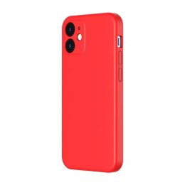 Baseus Liquid Silica Gel Case Flexible gel case iPhone 12 Bright red (WIAPIPH61N-YT09)